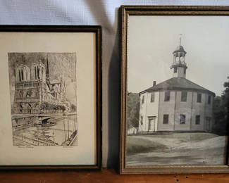 Lot 116: Lot of 2 Architectural Art Pieces