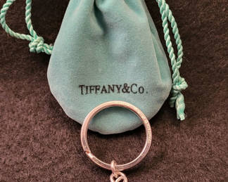 Lot 22: Tiffany Silver .925 Keychain w/ Heart Charm