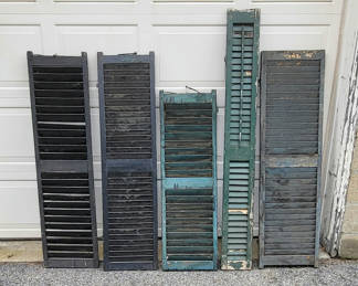 Lot 107: Antique Shutters Lot Of 5