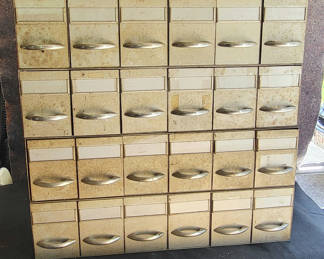 Lot 17: Vintage Lot of 4 Stackable Drug Store Cabinets/Boxes