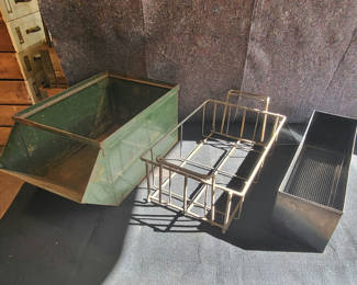 Lot 70: Lot of 3 Industrial Metal Bins