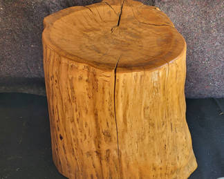Lot 97: Primitive Made Wood Seat