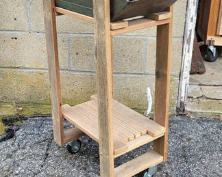 Lot 4: Custom Made Mobil Two Tiered Storage Unit