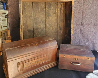 Lot 96: 3 Wooden Boxes