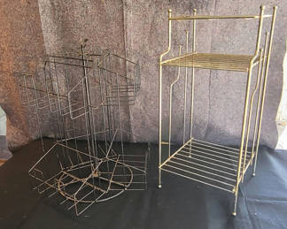 Lot 86: Vintage Shelving Stands Lot or 2