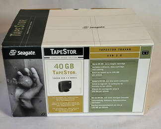 Lot 111: Seagate Tapestor Complete Backup Solutions w/4 New Tapes☆New In Box