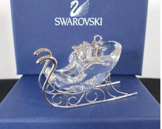 Swarovski Crystal Sleigh Ornament
