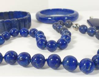Four-Piece Lapis Lazuli Jewelry Set