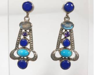 Signed Sterling Silver Earring Trio