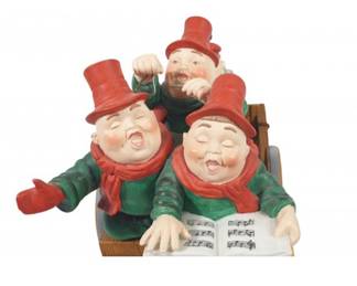 Dept 56 Merry Makers Merrily We Roll Along Carolers & Gabriel The Goat
