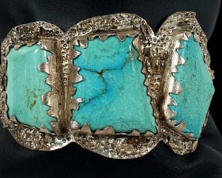 Large Southwestern Native Style Cuff Bracelet