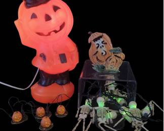 Halloween Hobo Blow Mold Lemax Pumpkins & More
