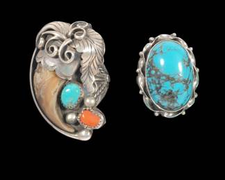 His & Hers Sterling Native Rings