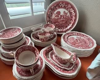 Vintage Spode “Pink Tower” Design