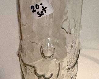 Vintage Libbey "female body" glasses (set of 4)