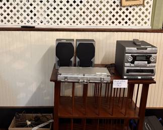 Vintage record stand