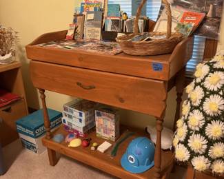 Antique handmade changing table