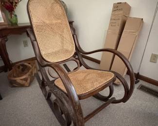 Wicker rocking chair