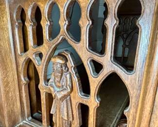 Carved Library Desk