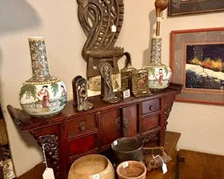 Carvings, Porcelain, & Pottery