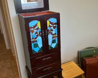Thomas Pacconi Jewelry Box with Stained Glass