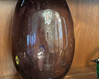 Margies Garden Purple Millefiori Vase