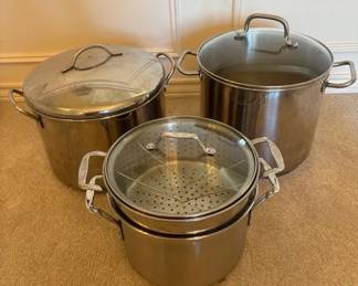 Caphalon Sauce Pan And Large Stock Pots