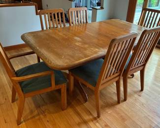 Solid Wood Dining Table And Chairs