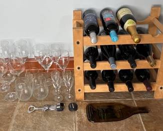 Wine Glasses And Wine Rack
