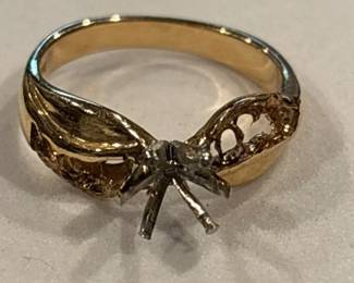 14K Gold Ring Setting For Scrap