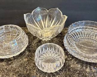Crystal And Glass Serving Bowls