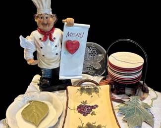 Large Resin Chef Chalkboard  Plates