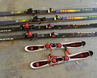 Kastle And Saloman Skiis