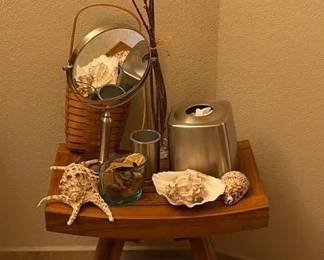 AquaTeak Shower Bench  Coastal Bath Decor Lot