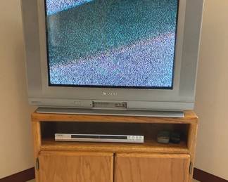 Sharp TV And Sony DVD Player