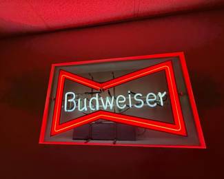 Vintage Budweiser neon sign