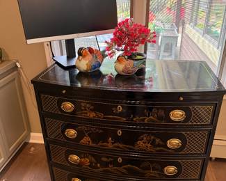 Oriental 4 drawer chest
