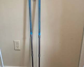 Mountain Smith Adjustable Aluminum Walking Sticks, Body Gym Portable Resistance Training Bar