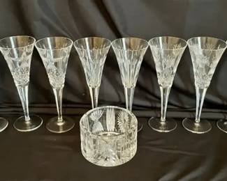 Waterford Crystal Millennium Collection Champagne Flutes Bottle Coaster