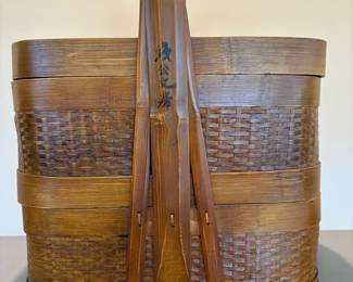 Two Tiered Chinese Lunch Basket
