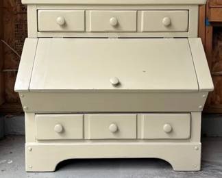 Painted Wood Storage Unit