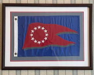Framed MaritimeYacht Flag