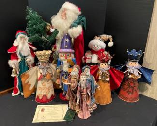 Duncan Royal Limited Edition, and Large ChristmasHoliday Decorative Figures