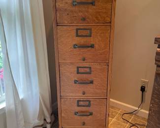 Wood Filing Cabinet