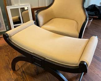 Uttermost Brand Matching Armchair Ottoman