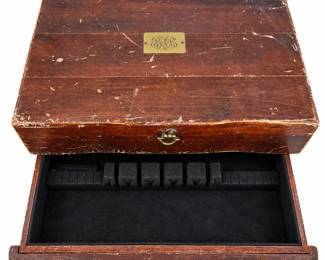 Vintage Flatware Chest for Tag Sale