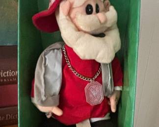 Gemmy Rapping Santa Jingle Bell Rap Dancing Animated Figure