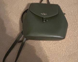 Kate Spade Leila Medium Flap Backpack Olive Green
