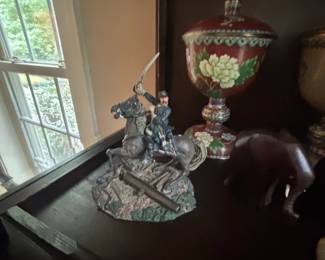 Civil War Cavalry Officer Figurine