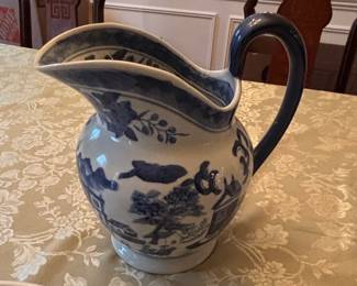 Victoria Ware Ironstone Blue Willow Pattern Pitcher